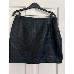 Banana Republic‎ Black Skirt Size 8 Faux Leather